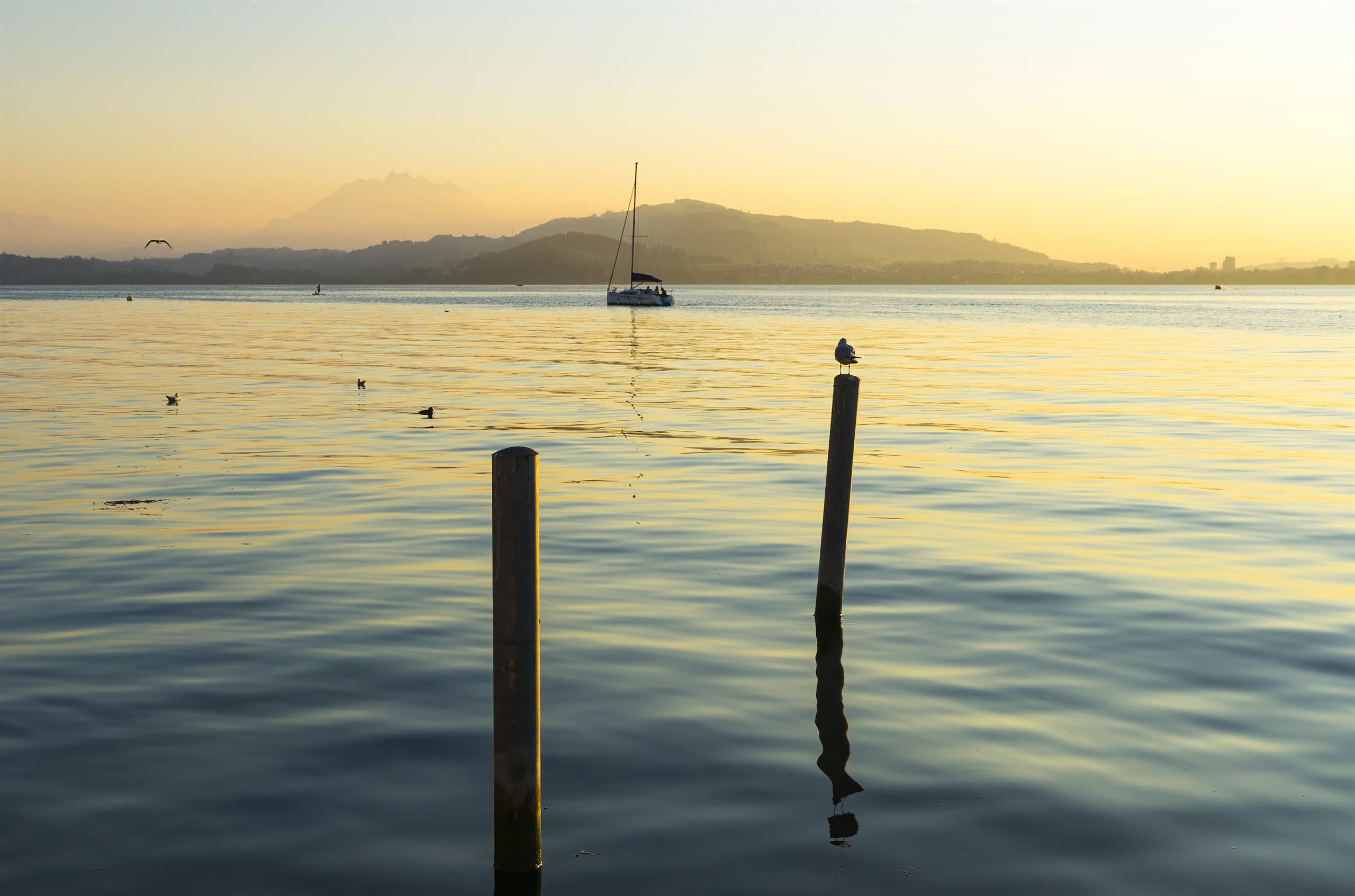 Sunset over Lake Zug